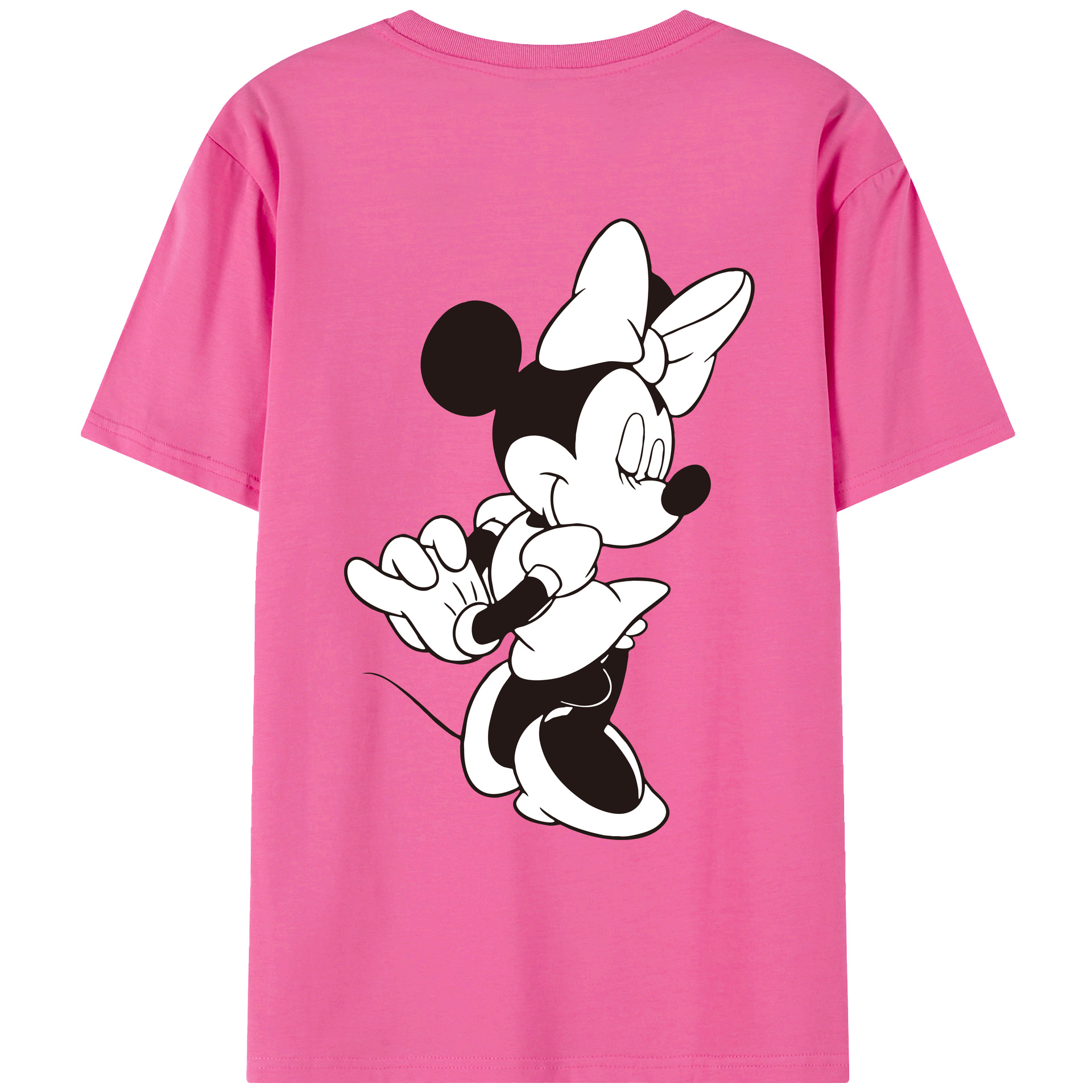 ミッキーマウス Mickey Mouse レディース半袖Tシャツ(バックプリント)